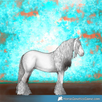 Horse Color:Gray Liver Chestnut Tobiano 