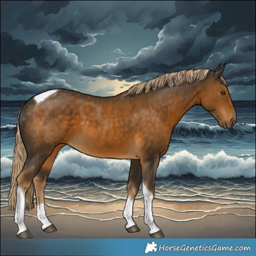 Horse Color:Chocolate Palomino Tobiano 