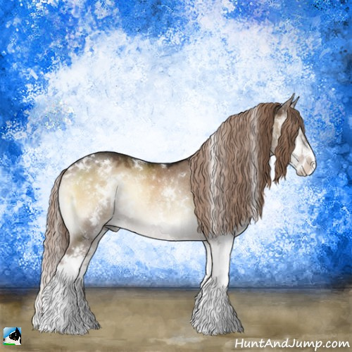 Horse Color:White Spotted Liver Red Dun Onyx Splash Rabicano 