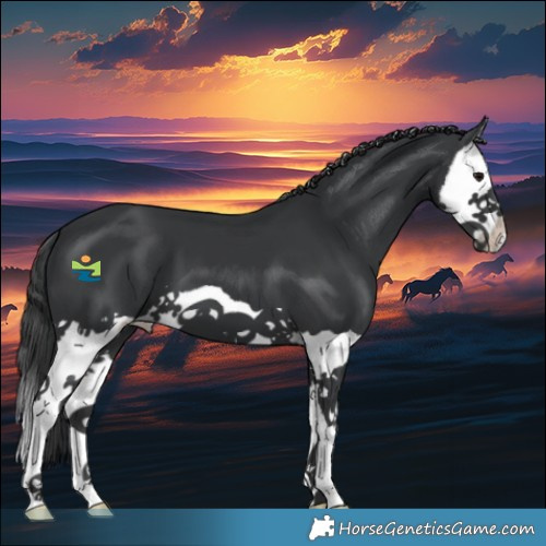 Horse Color:Black Splash 
