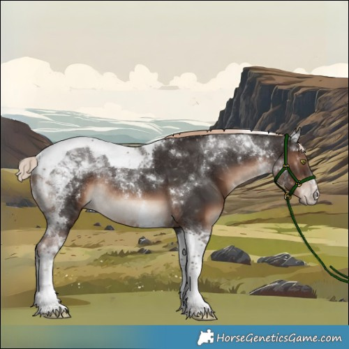 Horse Color:Liver Chestnut Tobiano Rabicano 