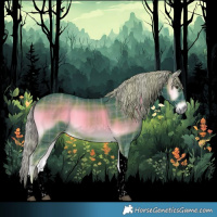 Horse Color:Void Watercolor Plaid  Chocolate Palomino Onyx Tobiano 