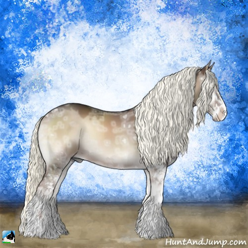 Horse Color:Liver Red Dun Ice Onyx Mushroom Sabino 