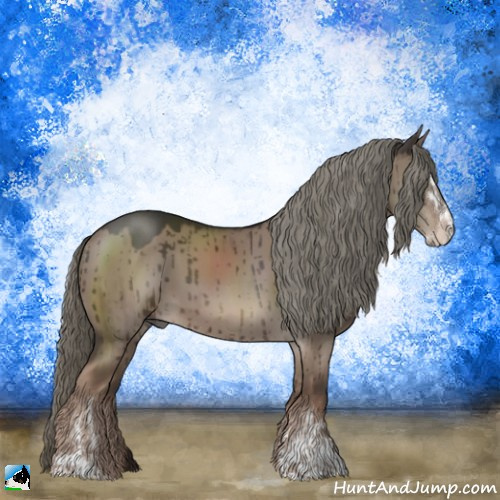 Horse Color:Liver Red Dun Mushroom Sabino Brindle 