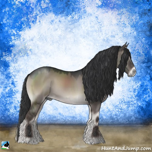 Horse Color:Grullo Onyx Mushroom 