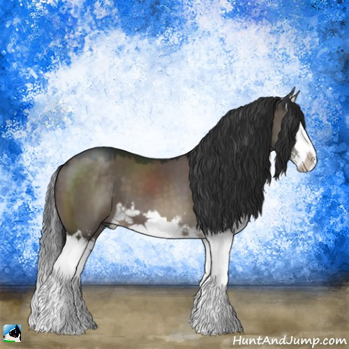 Horse Color:Brown Dun Mushroom Sabino Splash 