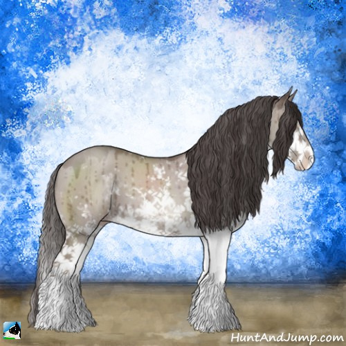 Horse Color:Classic Champagne Dun Mushroom Sabino Brindle