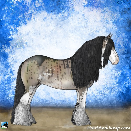 Horse Color:Brown Dun Mushroom Sabino Brindle 