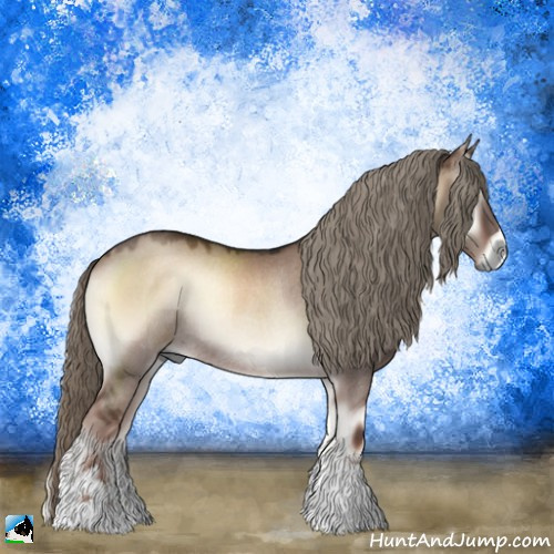 Horse Color:Liver Red Dun Onyx Mushroom Rabicano 