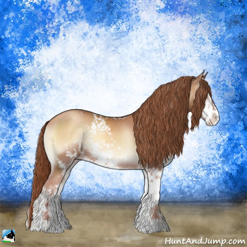 Horse Color:Gold Champagne Onyx Sabino 