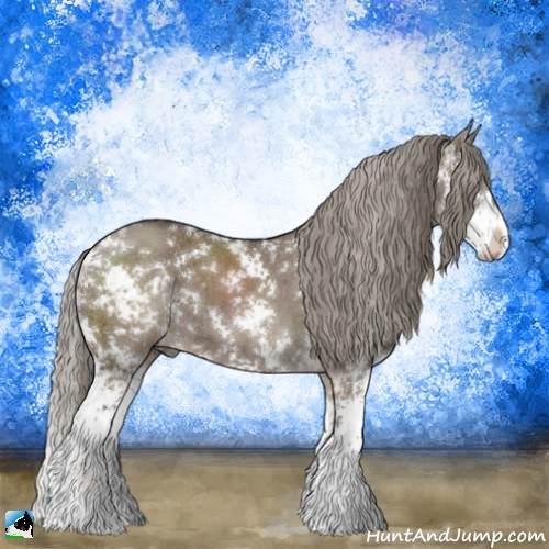 Horse Color:Liver Red Dun Mushroom Sabino Brindle 