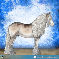 Horse Color:Liver Red Dun Ice Onyx Mushroom Sabino