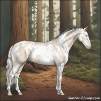 Horse Color:Cremello Sabino  and Cremello Sabino 