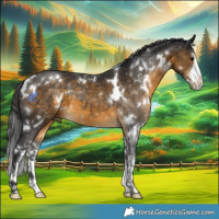 Horse Color:White Spotted Buckskin 