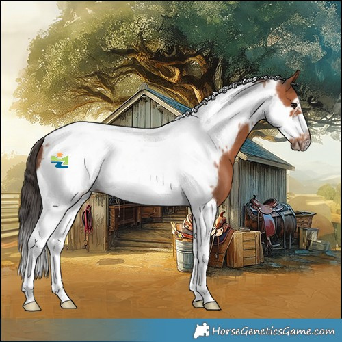 Horse Color:Bay Tobiano Frame 