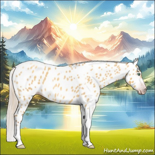 Horse Color:Gray Silver Amber Cream Champagne Roan Dun Splash Tobiano Frame Appaloosa Rabicano