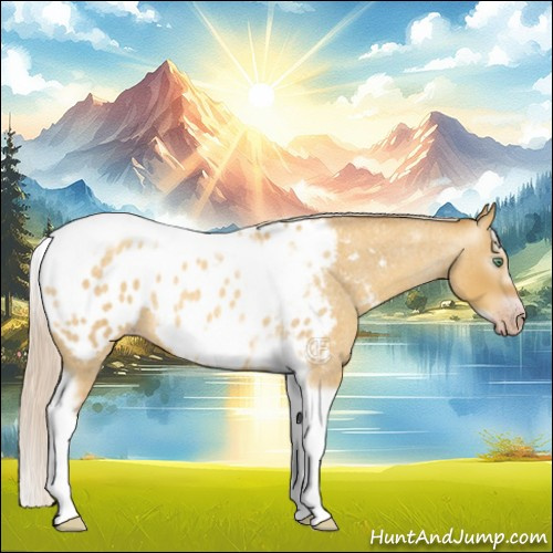 Horse Color:Gray Silver Amber Cream Champagne Roan Dun Splash Tobiano Frame Appaloosa Rabicano