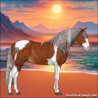 Horse Color:Silver Buckskin Splash Tobiano 