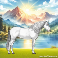 Horse Color:Black Frame Appaloosa