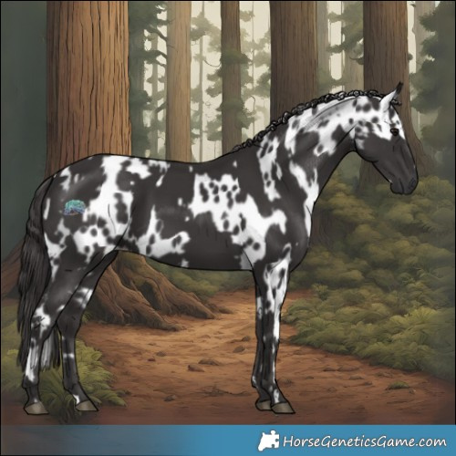 Horse Color:Smoky Black Appaloosa and Smoky Black