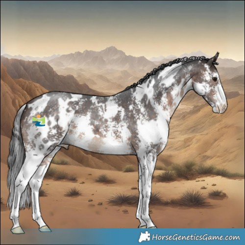 Horse Color:White Spotted Brown Sabino 
