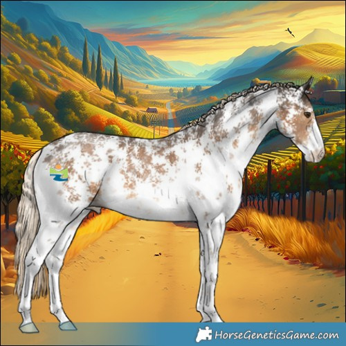 Horse Color:Chocolate Palomino Sabino 