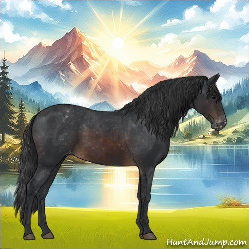 Horse Color:Brown Appaloosa