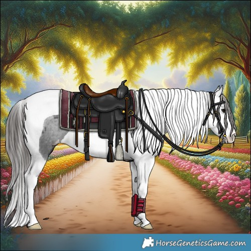 Horse Color:Black Splash Tobiano Appaloosa 