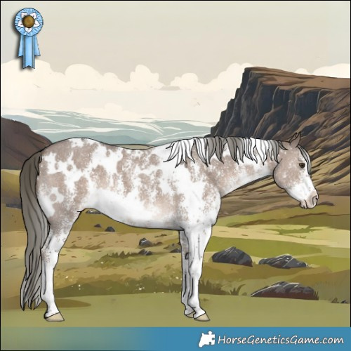 Horse Color:White Spotted Liver Red Dun Mushroom Sabino 