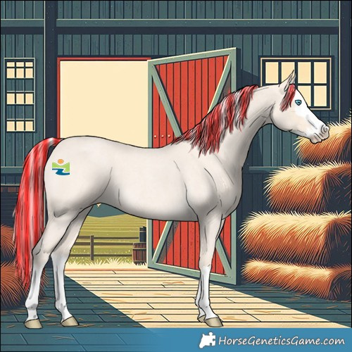 Horse Color:Painted Silver Perlino Roan Splash 