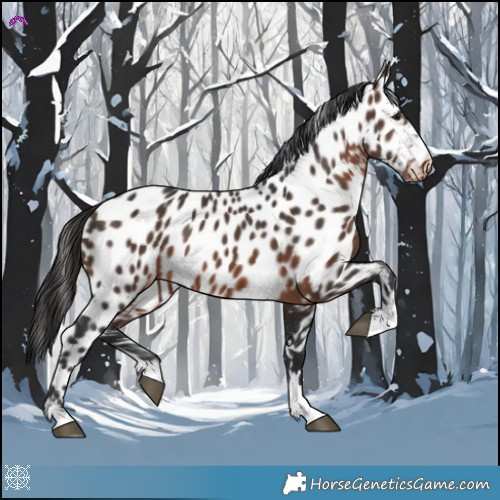 Horse Color:Brown Appaloosa 