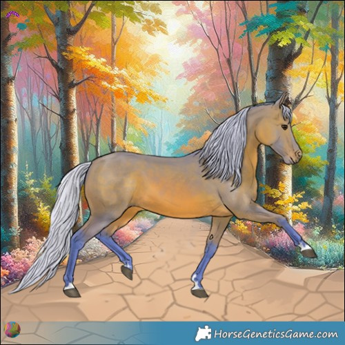 Horse Color:Watercolor Silver Bay 