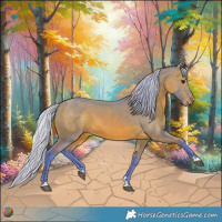 Horse Color:Watercolor Silver Bay 