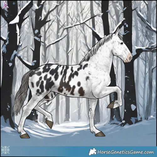 Horse Color:Brown Appaloosa 