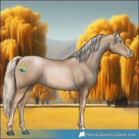 Horse Color:Chocolate Palomino Pearl Mushroom 