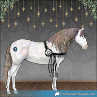 Horse Color:Nacre Classic Champagne Ice Dun Sabino Splash Varnish Rabicano 