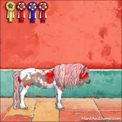 Horse Color:Painted White Spotted Silver Grullo Tobiano 