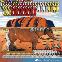 Horse Color:White Spotted Silver Brown 