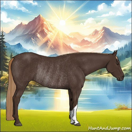 Horse Color:Liver Chestnut Rabicano