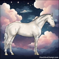 Horse Color:White Spotted Silver Perlino Sabino