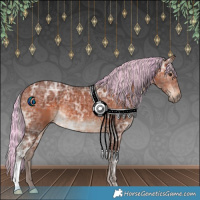 Horse Color:Painted Silver Brown Ice 