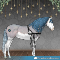 Horse Color:Watercolor Sable Cream Champagne Splash 
