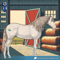 Horse Color:Perlino Dun Tobiano Rabicano