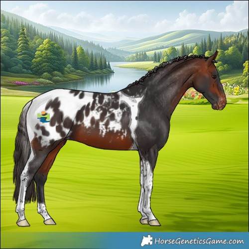 Horse Color:Bay Tobiano Appaloosa 
