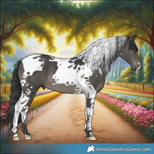 Horse Color:Black Tobiano 