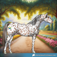 Horse Color:Bay Appaloosa 