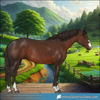 Horse Color:Liver Chestnut Rabicano 
