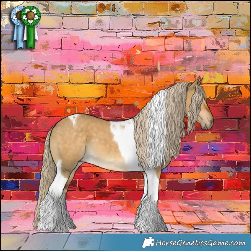 Horse Color:Chocolate Palomino Dun Tobiano 