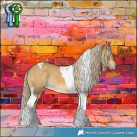 Horse Color:Chocolate Palomino Dun Tobiano 