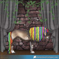 Horse Color:Painted White Spotted Silver Blue Onyx 